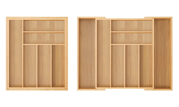 Cubertero extensible bambú